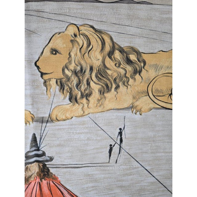 Salvador Dalí, Surrealist Textile Panel with Lions, 1970, Wool For Sale - Image 10 of 13