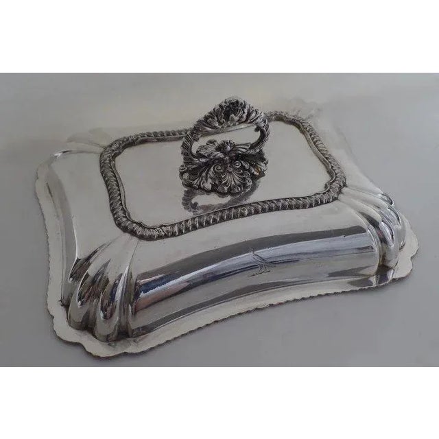 Silver Matthew Boulton Old Sheffield Fused Plate Entree Server Dish Family Crest c 1815 For Sale - Image 8 of 10