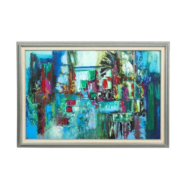 1972 Abstract Expressionist Painting, Framed For Sale - Image 13 of 13