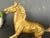 Vintage Brass Horse Sculpture — Large Brass Running Stallion Statue (11" X 8") For Sale - Image 4 of 10