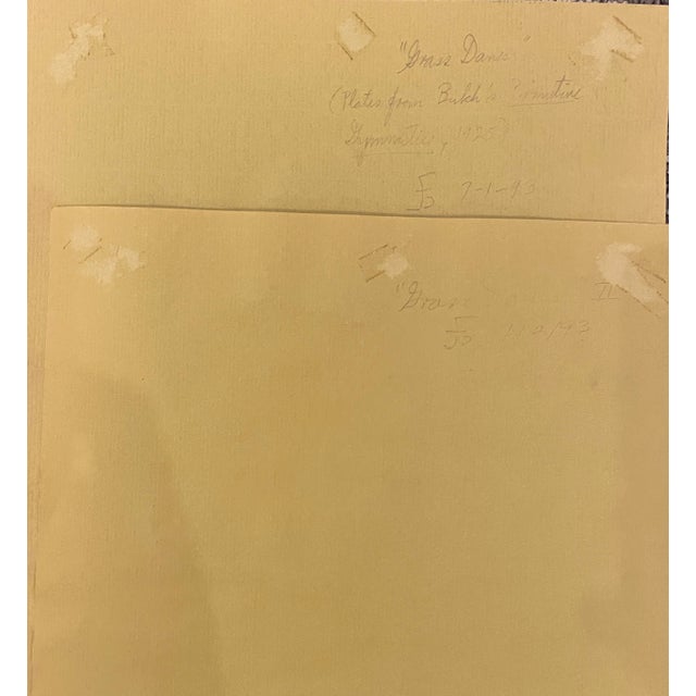 Figurative James Bone Grass Dances Diptych Collage For Sale - Image 3 of 3