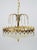 Metal Glass Chandelier, Germany, 1970s For Sale - Image 7 of 13