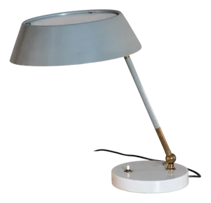 Marble, Brass and Metal Table Lamp from Stilux Milano, 1950s