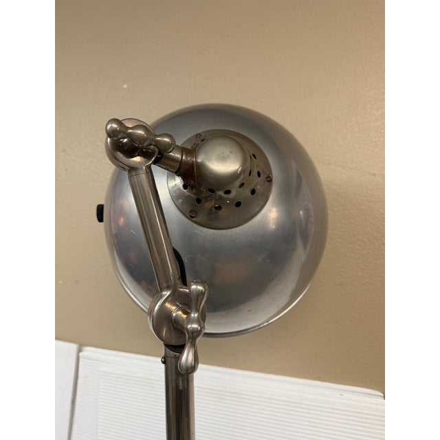 Silver Britesun Industrial Radiant Floor Lamp For Sale - Image 8 of 12