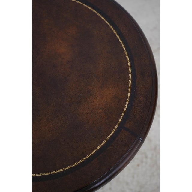 1990s Maitland Smith Attributed Neoclassical Bronze Lamp Table For Sale - Image 5 of 14