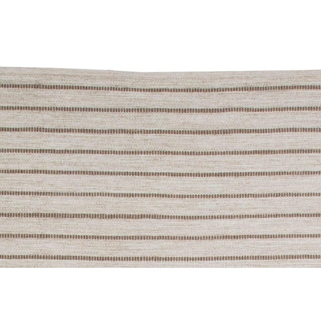 Modern Striped Flat-Weave Wool Rug by Doris Leslie Blau For Sale In New York - Image 6 of 8