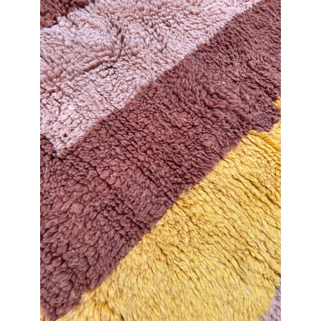 Modern Colorful Moroccan Wool Rug For Sale - Image 6 of 9