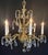 Metal Antique French Brass & Crystal Chandelier For Sale - Image 7 of 10