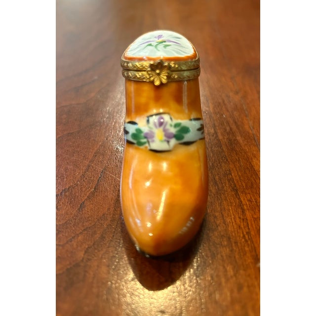 Victorian Vintage Limoges Trinket Box For Sale - Image 3 of 4