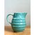 Ceramic Vintage Aqua Ribbed Ceramic Pitcher For Sale - Image 7 of 12