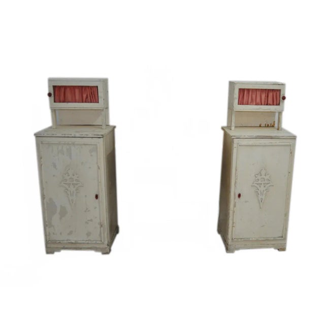 Antique Hungarian Nightstands, Set of 2 For Sale - Image 6 of 9