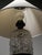Mid-Century Modern Textured Glass and Wooden Table Lamp, 1960s For Sale - Image 6 of 9