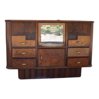 VintageItalian Art Deco Bar Cabinet, 1925 For Sale