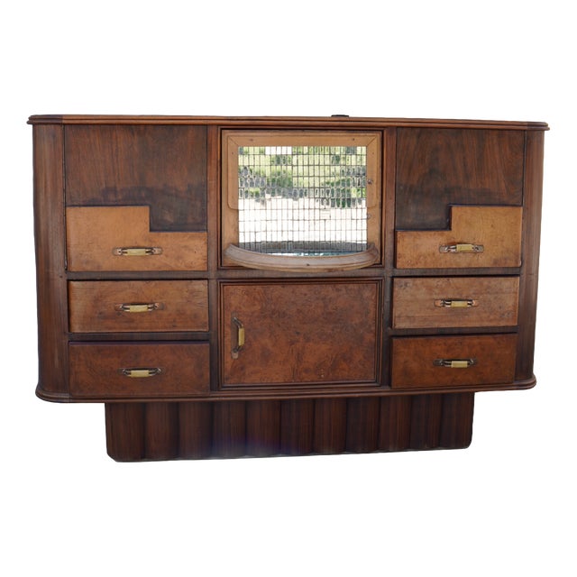 VintageItalian Art Deco Bar Cabinet, 1925 For Sale