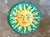 Ceramic Vintage Italian Glazed Ceramic Sun Plaque For Sale - Image 7 of 7