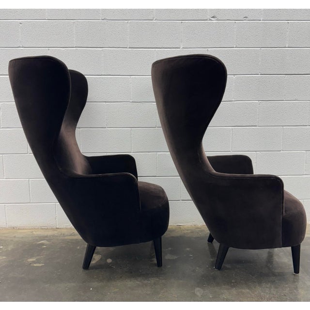 George Smith Tom Dixon for George Smith Wingback Chairs For Sale - Image 4 of 9