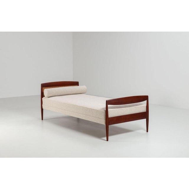 1960s Scandinavian Daybed in Teak and Cane, Denmark, 1960 For Sale - Image 5 of 16