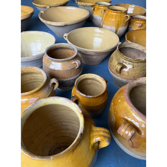 French Provincial French Confit Pot Glazed Terracotta For Sale - Image 3 of 3