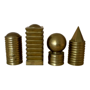Vintage Architectural Brass Objects- Set of 4