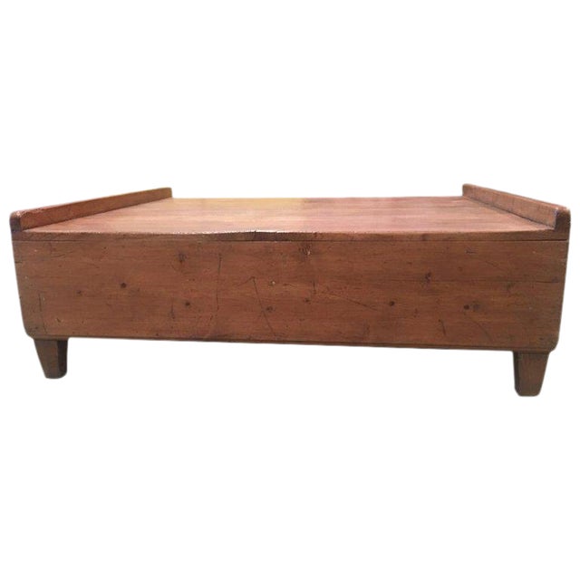 20th Low Platform Coffee Table, Slabs of Vintage Hardwood . Conductors Podium For Sale