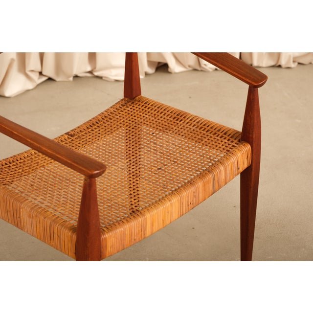 Model 113 Armchair by Nanna & Jørgen Ditzel for Poul Kolds Savværk, Denmark, 1955, Attributed For Sale - Image 9 of 17