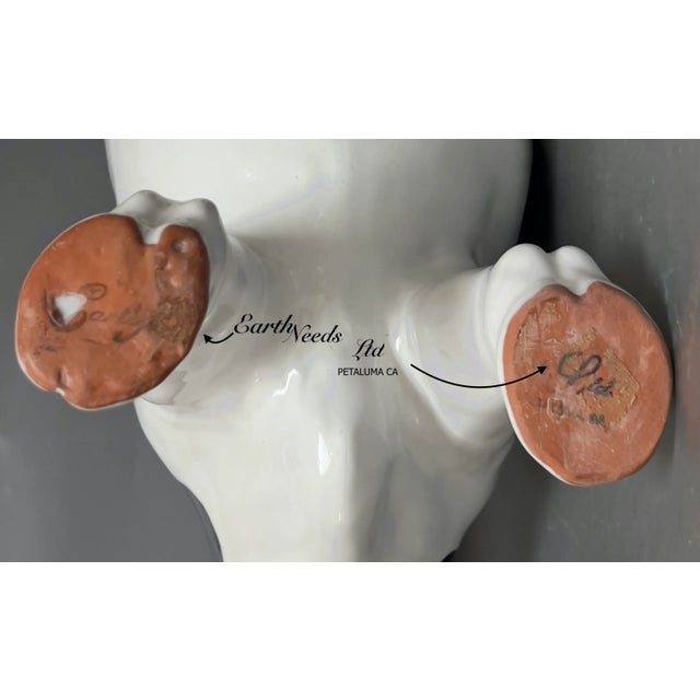 Large Vintage Artisanal California Pottery Dairy Cow For Sale - Image 9 of 9