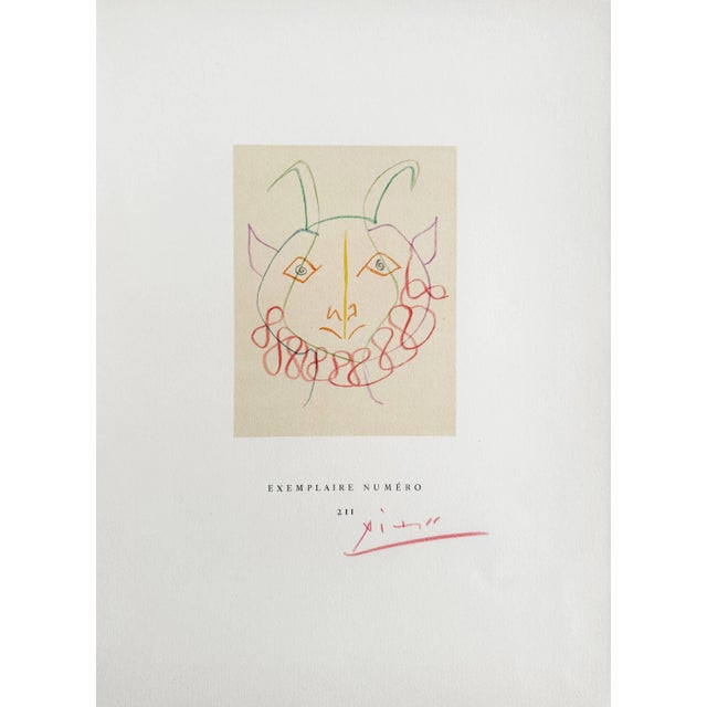 Pablo Picasso, In Picasso's Workshop, 1957, Etching & Watercolor For Sale - Image 9 of 9
