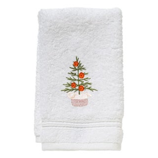 Oranges for Christmas Terry Guest Towel, Embroidered For Sale