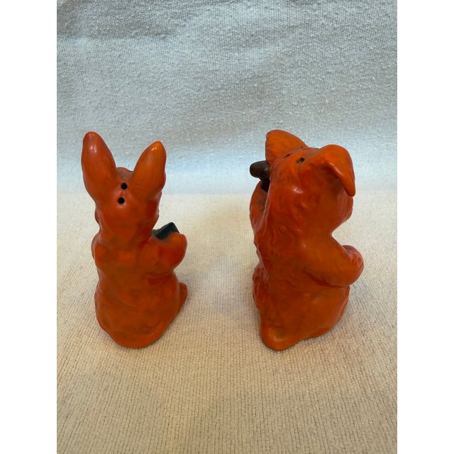 Orange Porcelain Salt & Pepper shakers