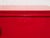 Wood Mid-Century Modern Hollywood Regency Red Three Drawer Chest For Sale - Image 7 of 8
