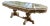 1970 Italian Artisan Baroque Gold Beech Dining Table For Sale
