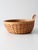 Vintage Handwoven Wood Splint Basket For Sale - Image 4 of 15