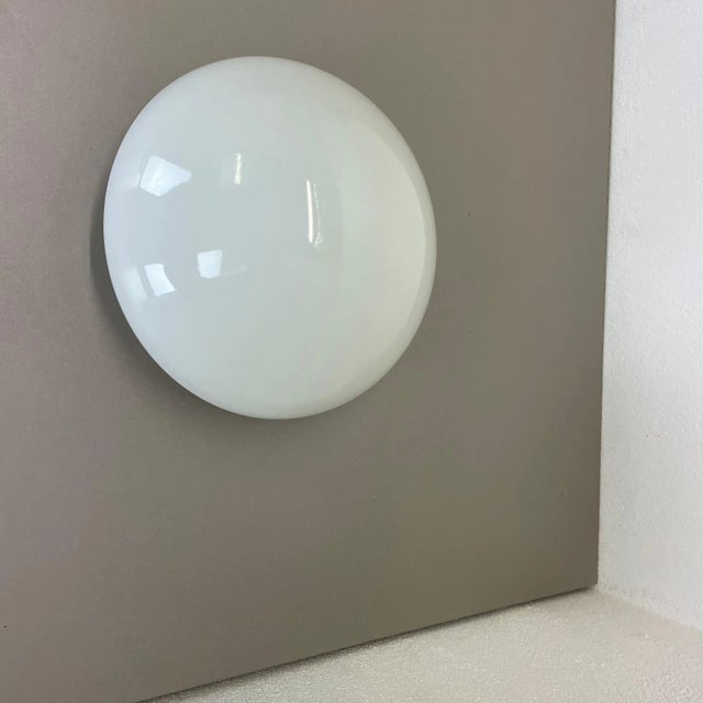 1950s Glass Wv339 Ceiling Light by Wilhelm Wagenfeld for Lindner, Germany, 1960s For Sale - Image 5 of 17