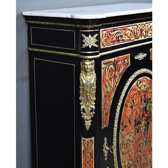 Mid-19th Century Napoleon III Boulle Marquetry Console Table For Sale - Image 10 of 18