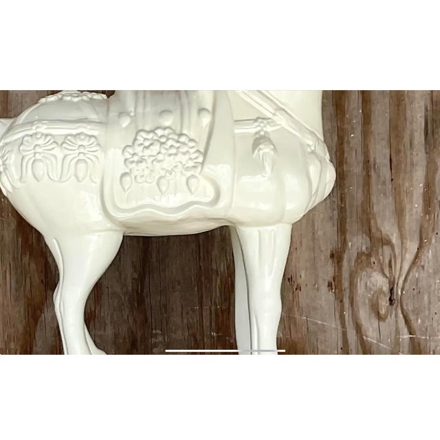 Vintage Asian Ceramic Tang Dynasty Style Horse For Sale - Image 11 of 12