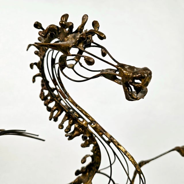 Mid-Century Modern Mid Century Copper Wire Horse Sculpture Russ Shears Attributed For Sale - Image 3 of 6