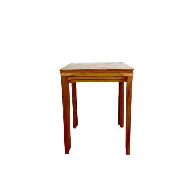 Vintage Danish Modern Teak Nesting Tables by Toften Møbelfabrikken, Set of 3 For Sale In Philadelphia - Image 6 of 18