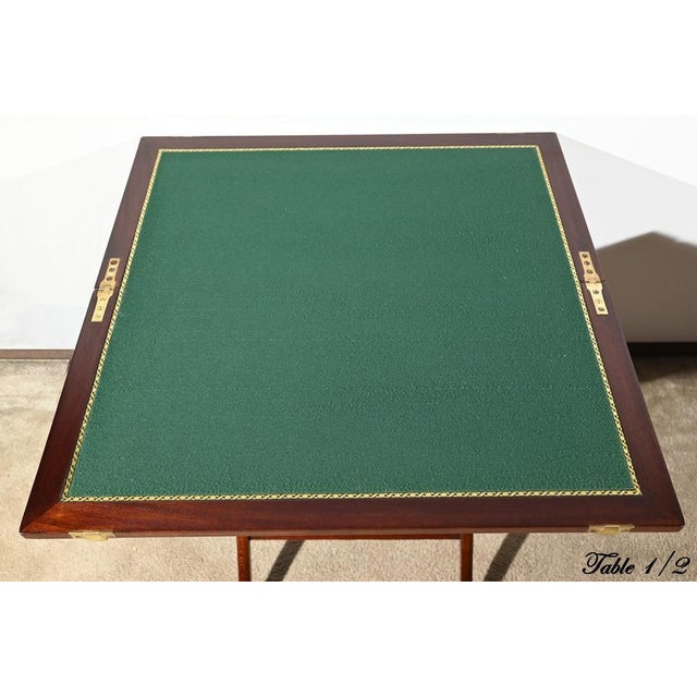 Mahogany Games Tables by H.J. Linton, 1920, Set of 2 For Sale - Image 6 of 18