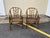 McGuire Elinor McGuire San Francisco Set of Four Vintage Bamboo Rattan Occasional Dining Chairs. For Sale - Image 4 of 11