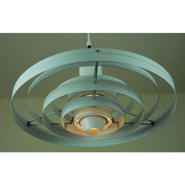 Metal Fibonacci Pendant Lamp by Sophus Frandsen for Fog and Morup, Denmark, 1960s For Sale - Image 7 of 10