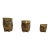 1970s Set of 3 small decorative brass owls For Sale