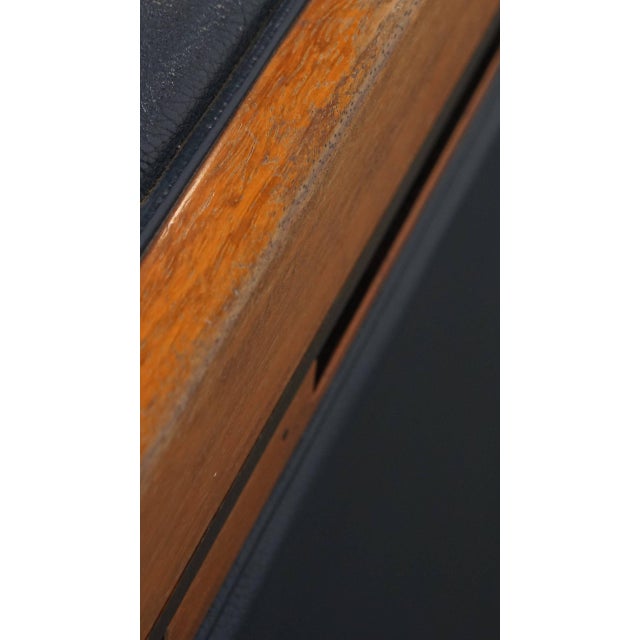 Art Deco Sofa in Woodwork and Dark Blue Cowhide from Schuitema For Sale - Image 14 of 18