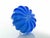 Vintage Art Glass Blue Pumpkin-Shaped Glass Bowl, Italy, 1970s For Sale - Image 3 of 5