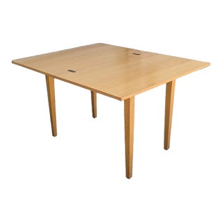 Vintage Mid-Century Romanian Flip-Top Dining Table Expandable Kitchen Table , 1970s For Sale