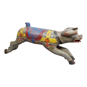 Great Antique Children Carousel Pig, Germany Ca. 1920s
