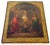 Wood 19th Century Russian Orthodox Crucifixion Icon, Inscribed Extensively For Sale - Image 7 of 17