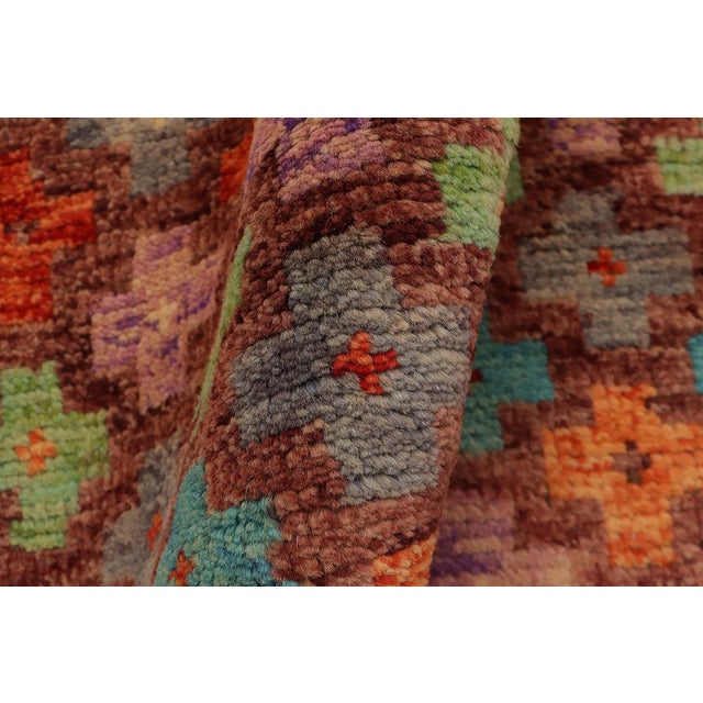 Brown Eclectic Balochi Brown/Rust Wool Rug - 3'3''x4'11'' For Sale - Image 8 of 11