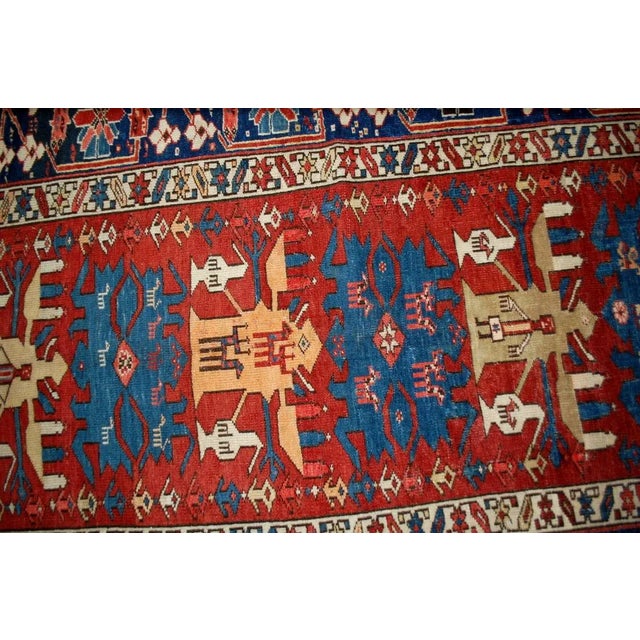 1880s Handmade Antique Caucasian Azerbaijani Shirvan Rug For Sale - Image 4 of 9