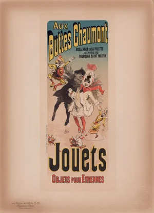 J. Chéret, Aux Buttes Chaumont from Les Maîtres de L'Affiche, 1898, Original Lithograph