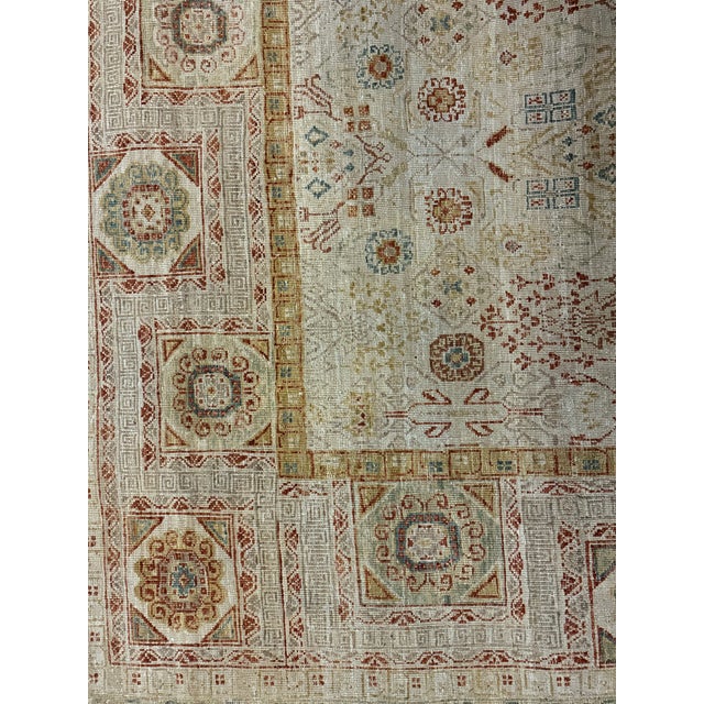 Textile Hand-Knotted Mamluk Revival Wool Area Rug Traditional Persian Style Rug For Sale - Image 7 of 7